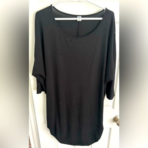 Old Navy 3/4 Sleeve Black Top - Picture 1 of 3